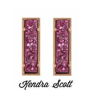 Fushia Lady Druzy Lady Earrings